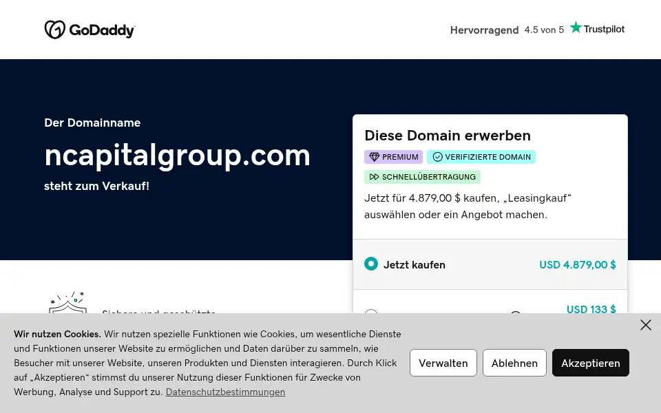 Screenshot of ncapitalgroup.com