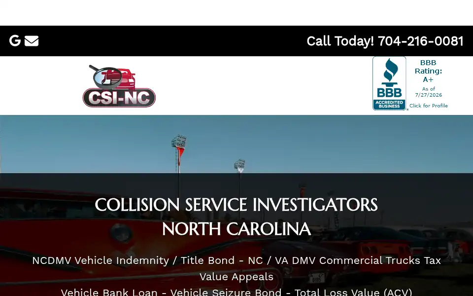 Screenshot of ncdiminishedvalue.com