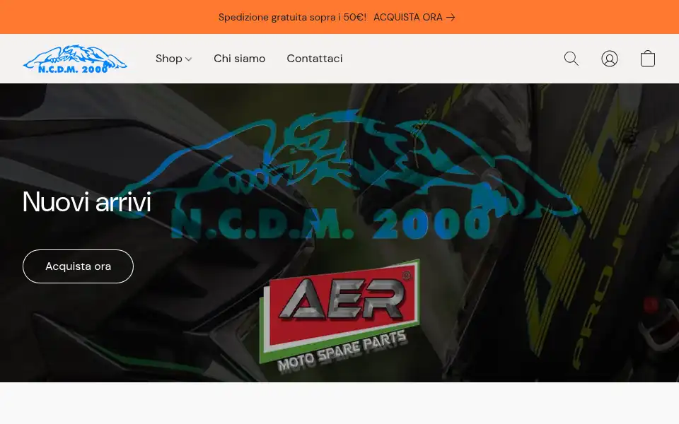 Screenshot of ncdmricambimoto.it
