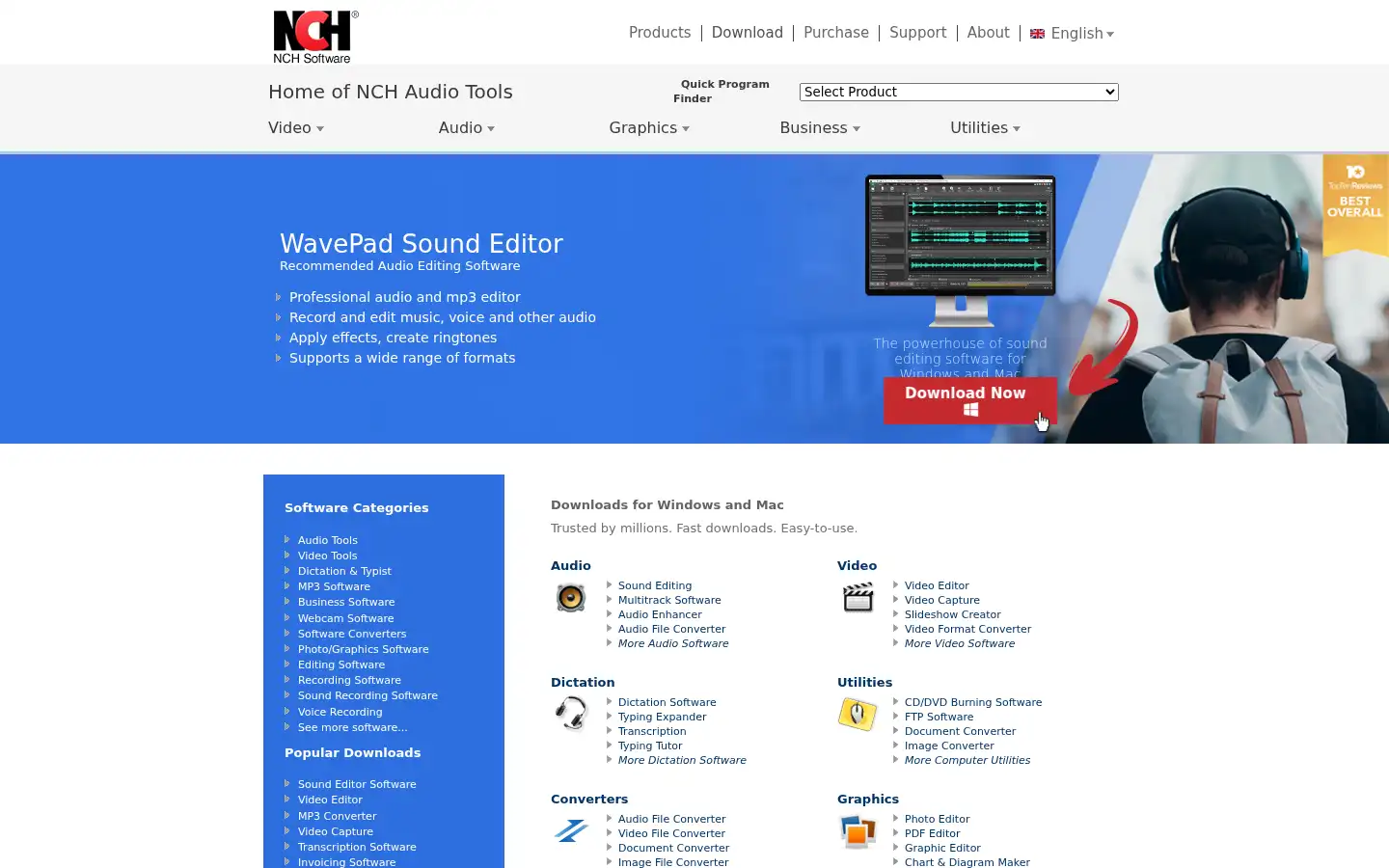 Screenshot of nch.com.au