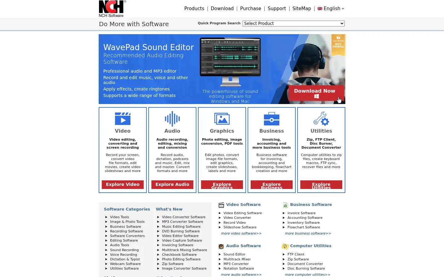 Screenshot of nchsoftware.com