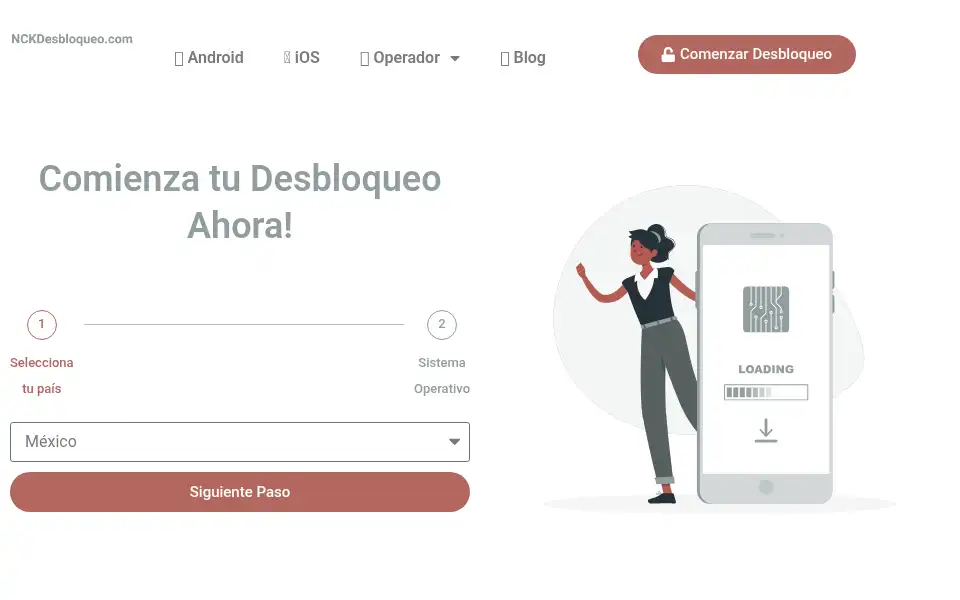 Screenshot of nckdesbloqueo.com