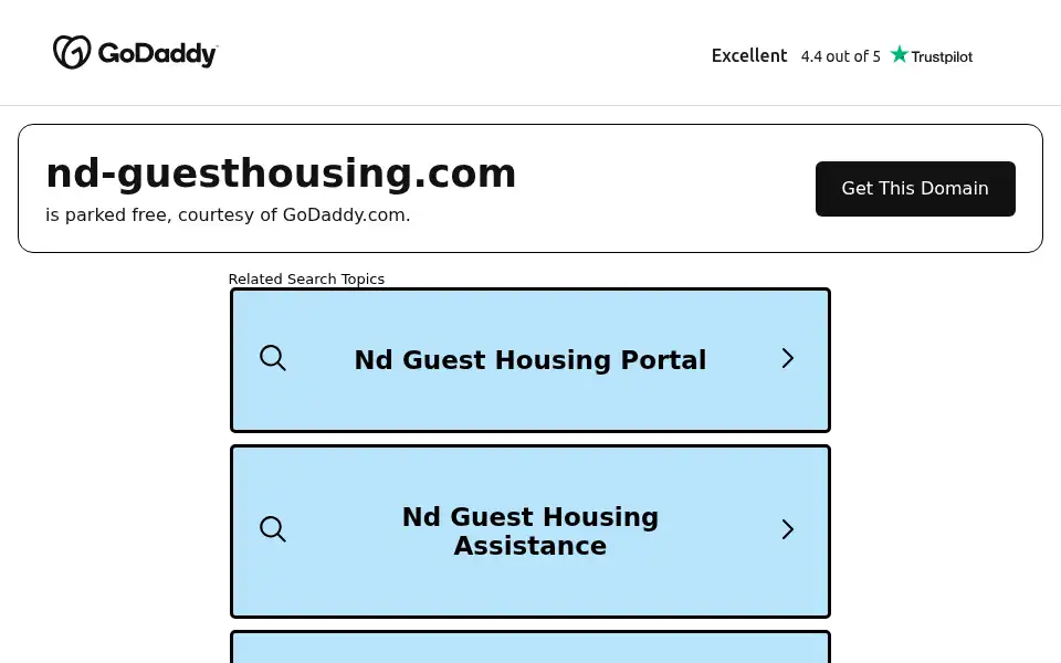 Screenshot of nd-guesthousing.com