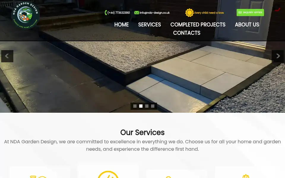 Screenshot of nda-design.co.uk