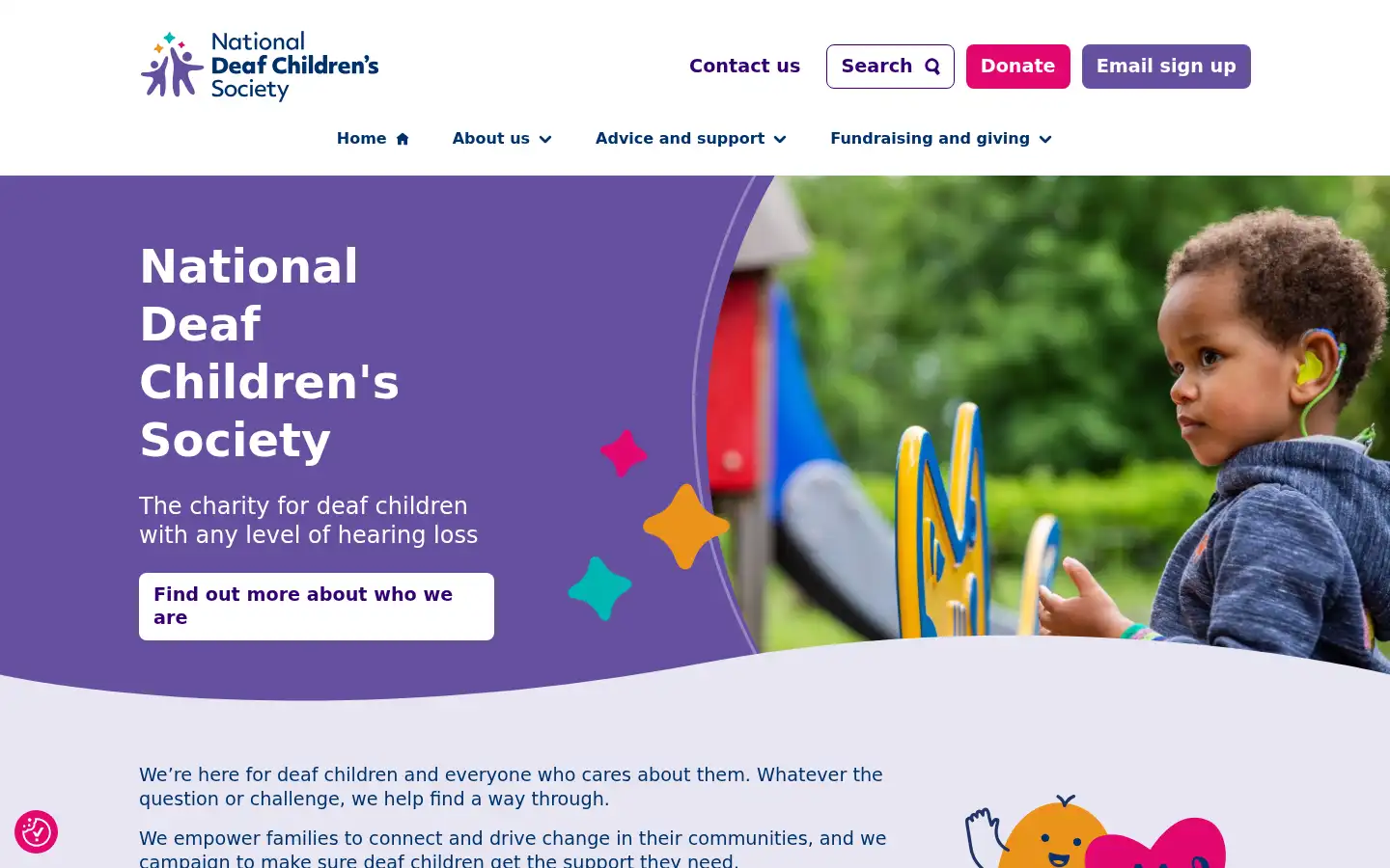 Screenshot of ndcs.org.uk