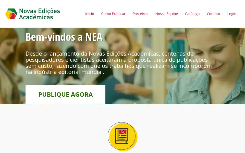 Screenshot of nea-edicoes.com
