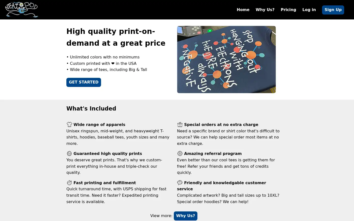 Screenshot of neatopod.com