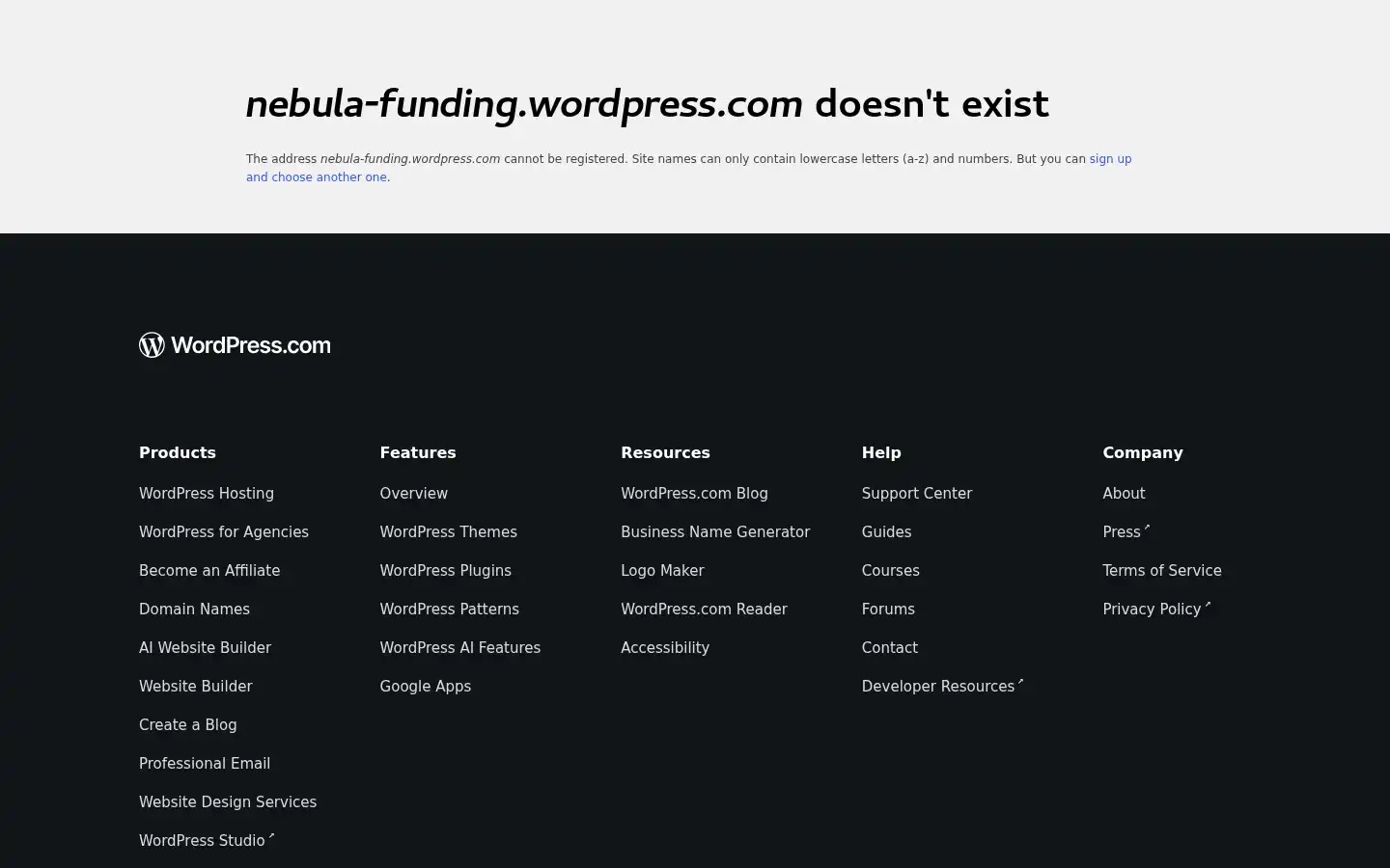 Screenshot of nebula-funding.com