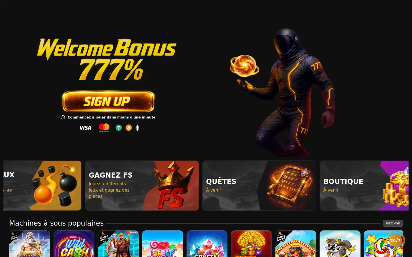 Screenshot of nebulacasino.io