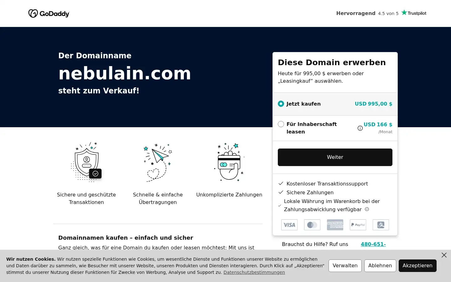Screenshot of nebulain.com