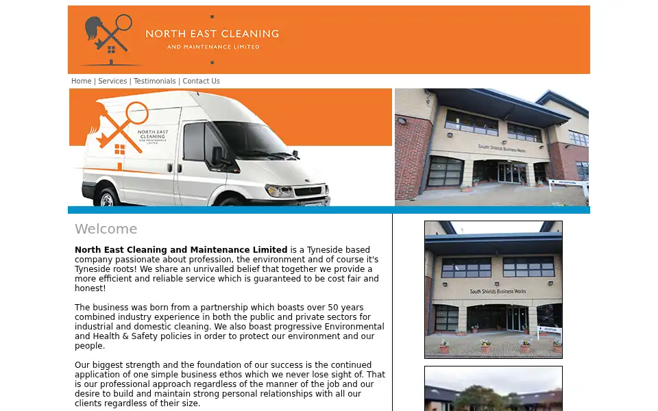Screenshot of necm.co.uk