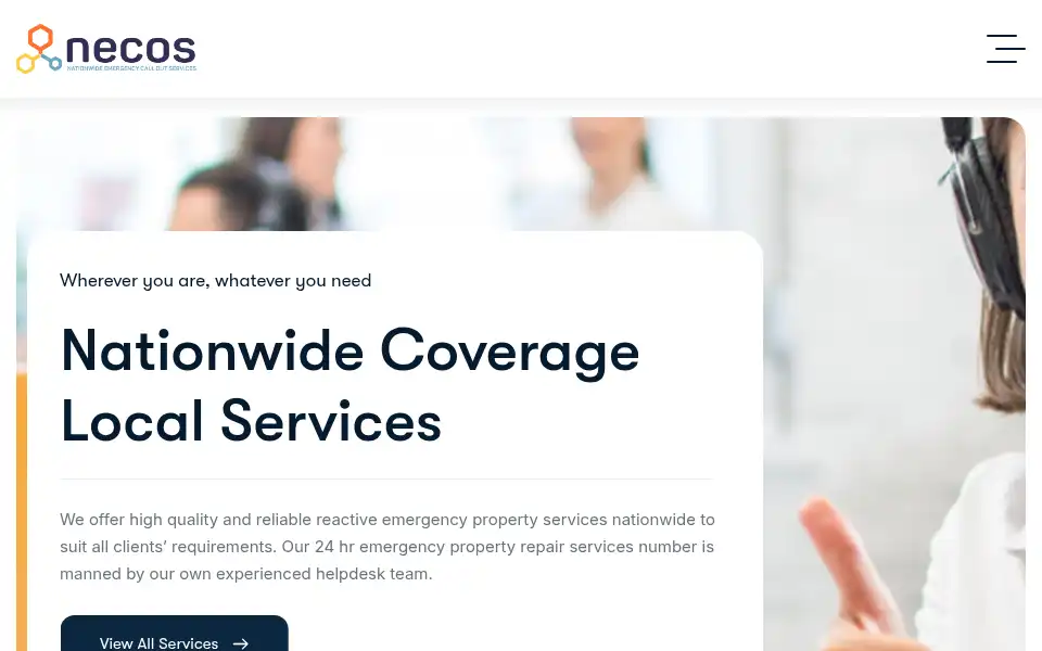 Screenshot of neco.services