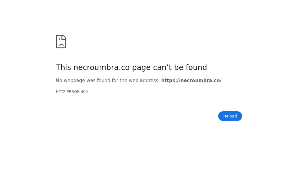 Screenshot of necroumbra.co