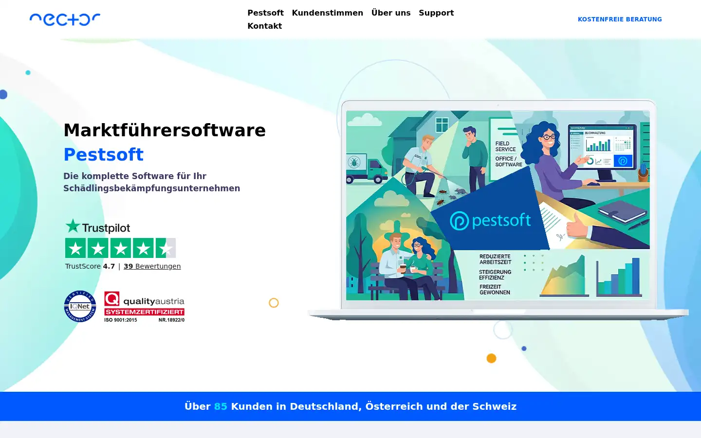 Screenshot of nector.at