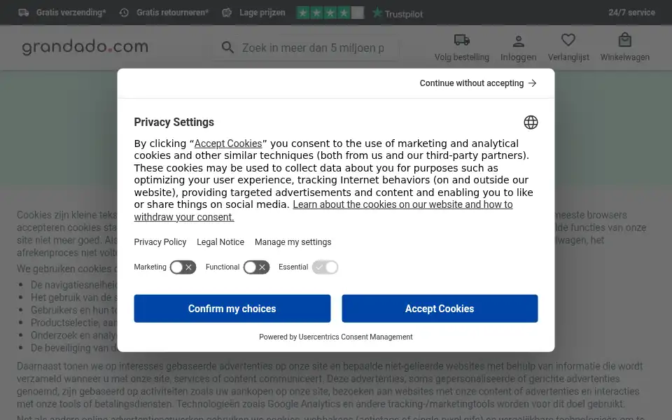 Screenshot of ned.grandado.com