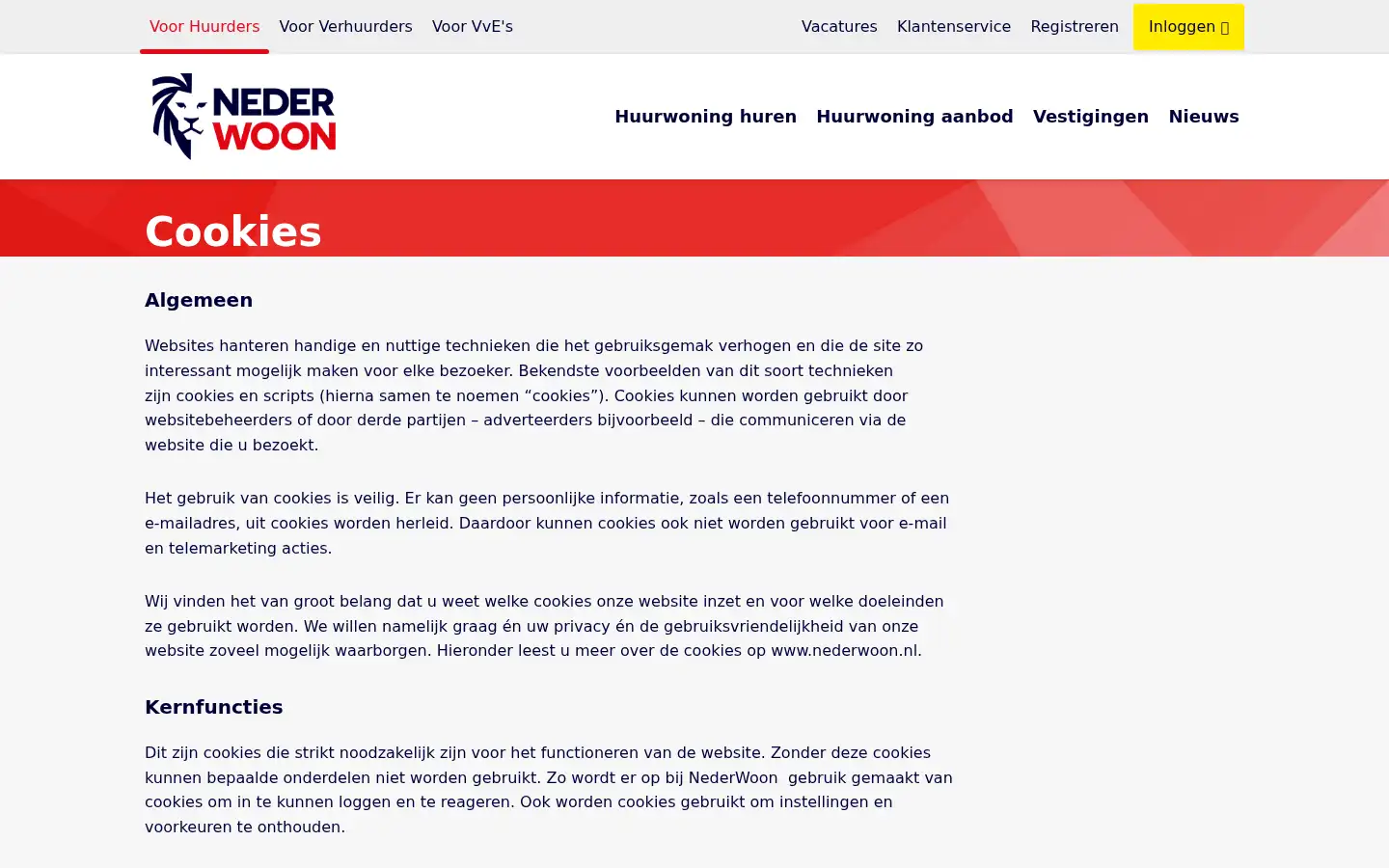 Screenshot of nederwoon.nl