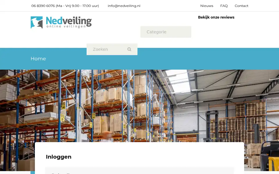 Screenshot of nedveiling.nl
