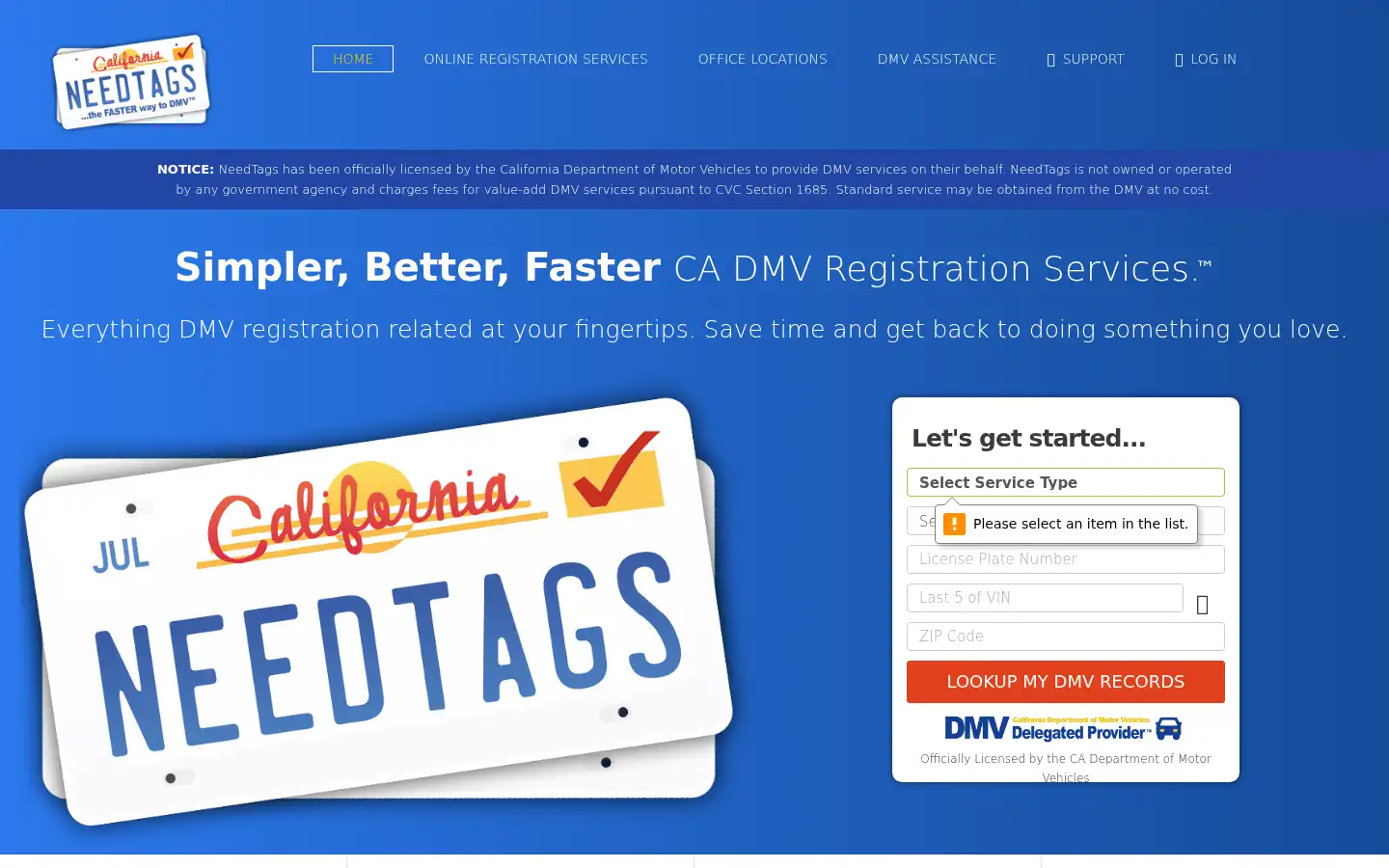 Screenshot of needtags.com