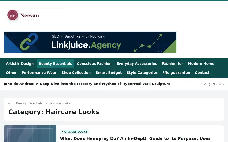 Screenshot of neevan.co.uk