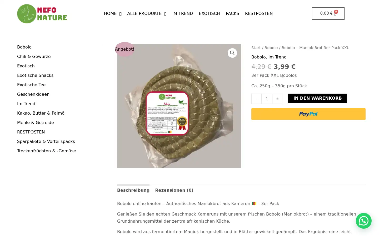 Screenshot of nefo-nature.com