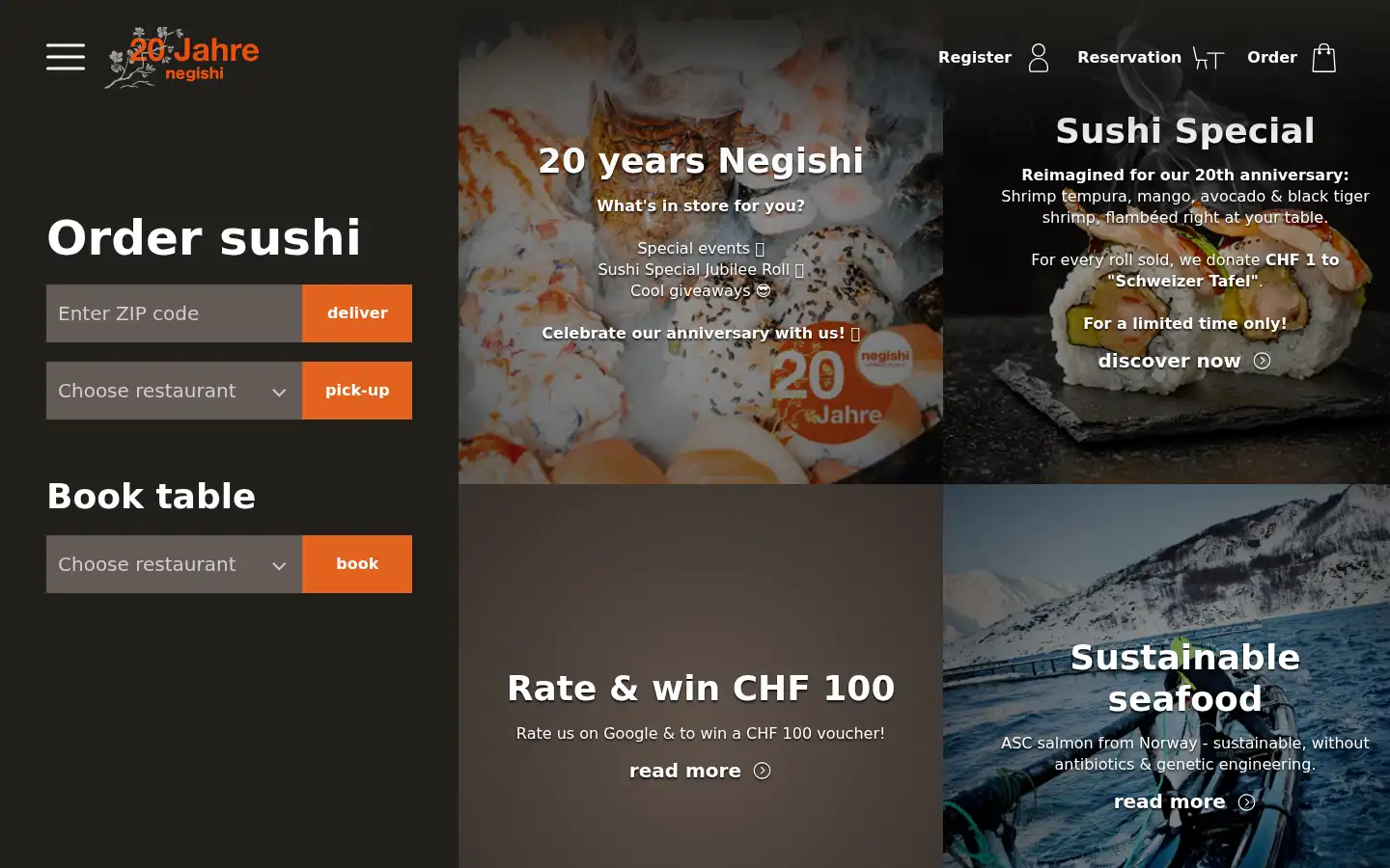 Screenshot of negishi.ch