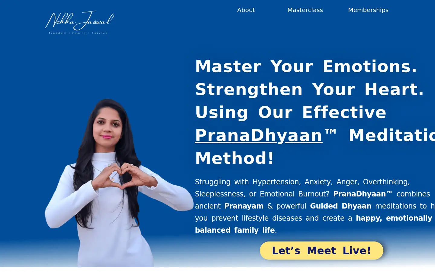 Screenshot of nehhajaiswal.com