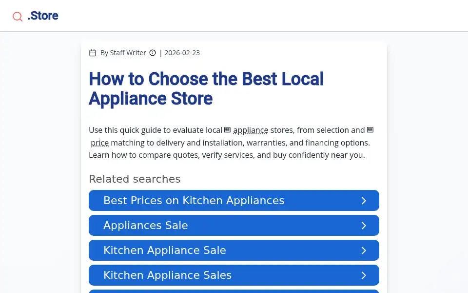 Screenshot of neighborhoodappliancerepairs.com