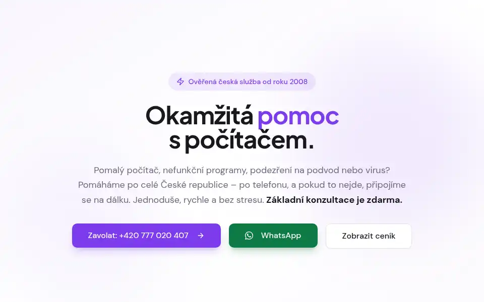 Screenshot of nejdeto.cz