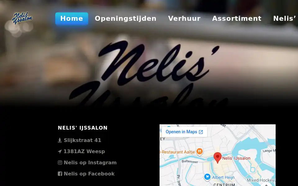 Screenshot of nelisijssalon.nl