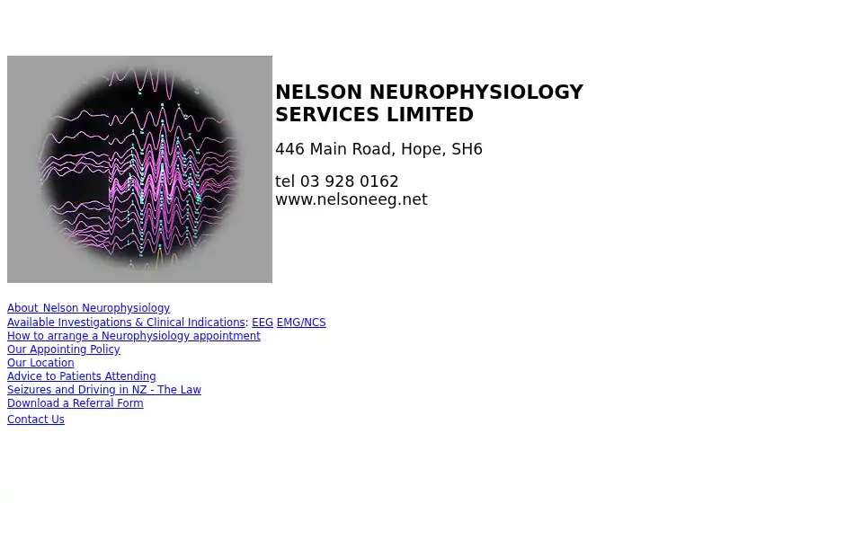 Screenshot of nelsoneeg.net