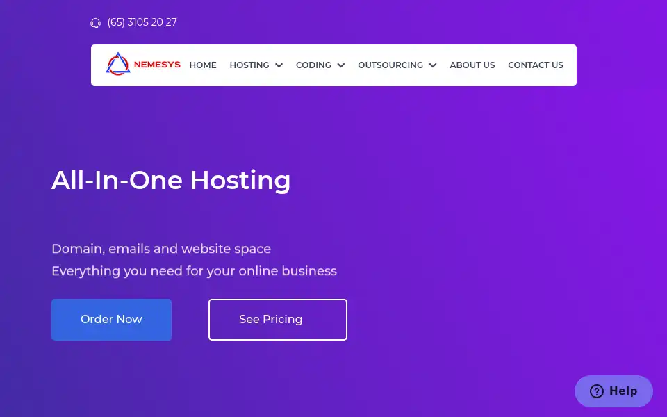 Screenshot of nemesysglobal.com
