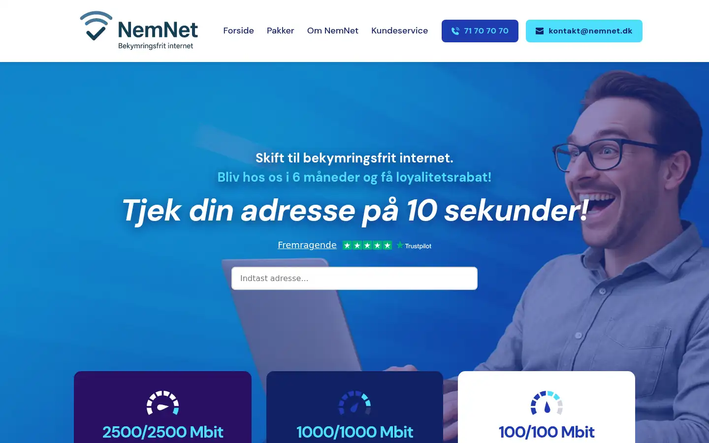 Screenshot of nemnet.dk