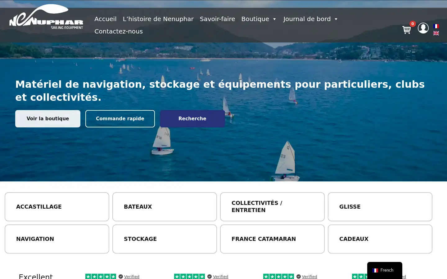 Screenshot of nenuphar.com