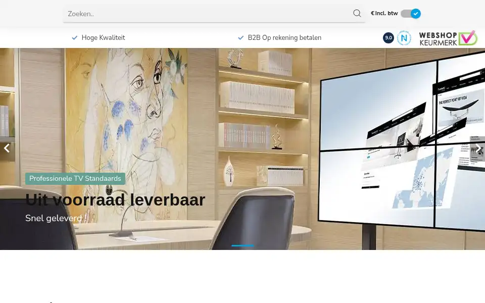 Screenshot of neomounts24.nl