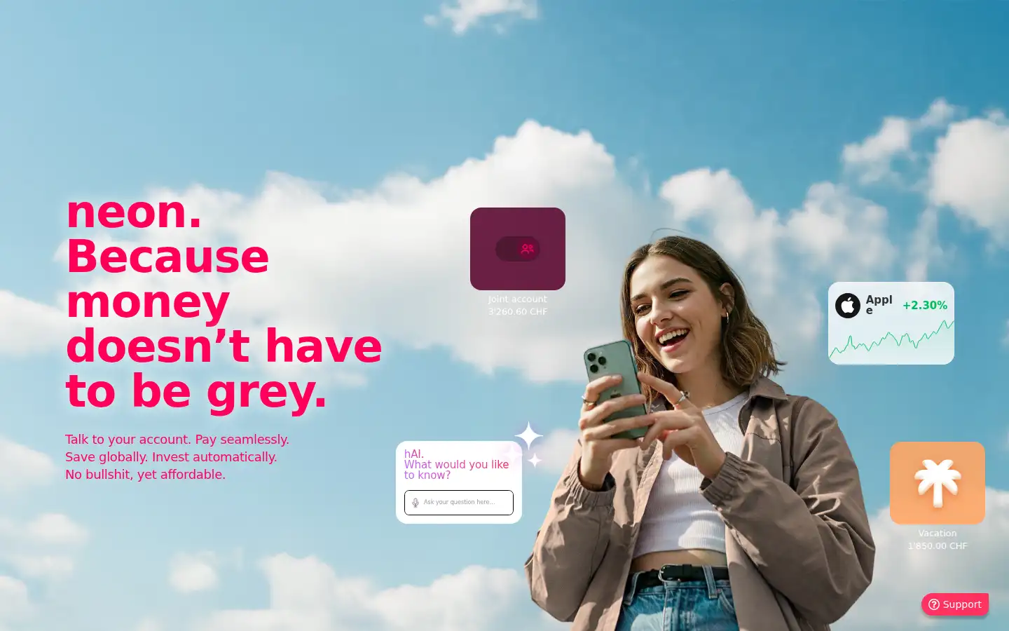 Screenshot of neon-free.ch