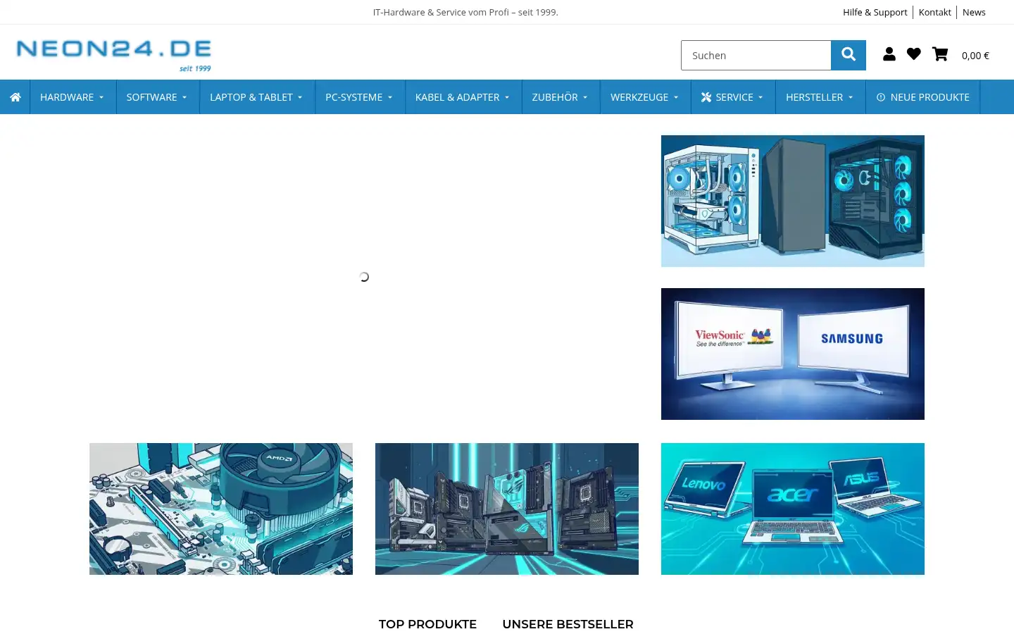 Screenshot of neon24.de