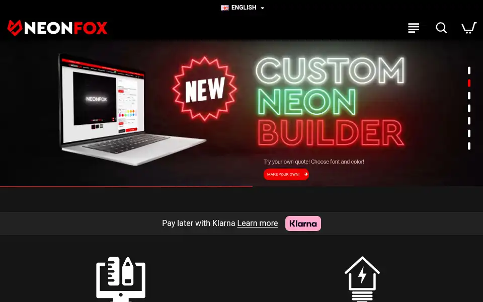 Screenshot of neonfox.gr