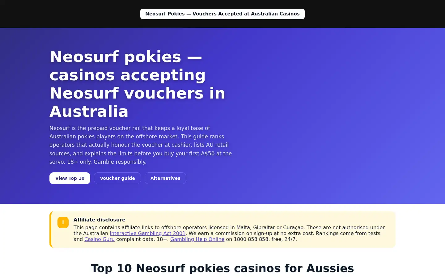 Screenshot of neosurfpokies.com