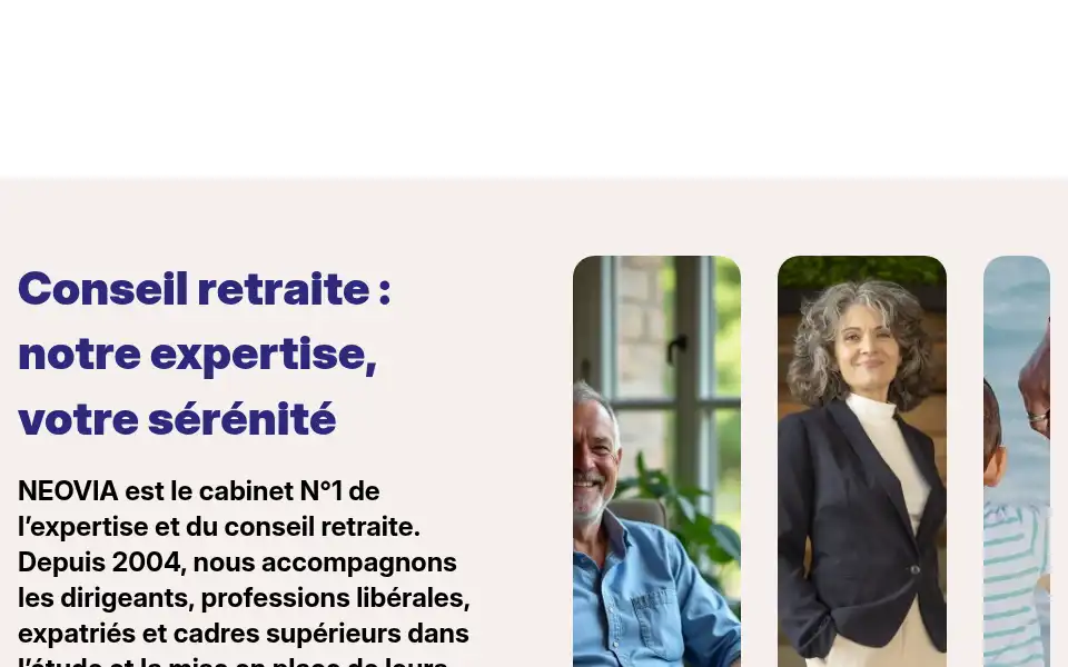 Screenshot of neoviaretraite.fr