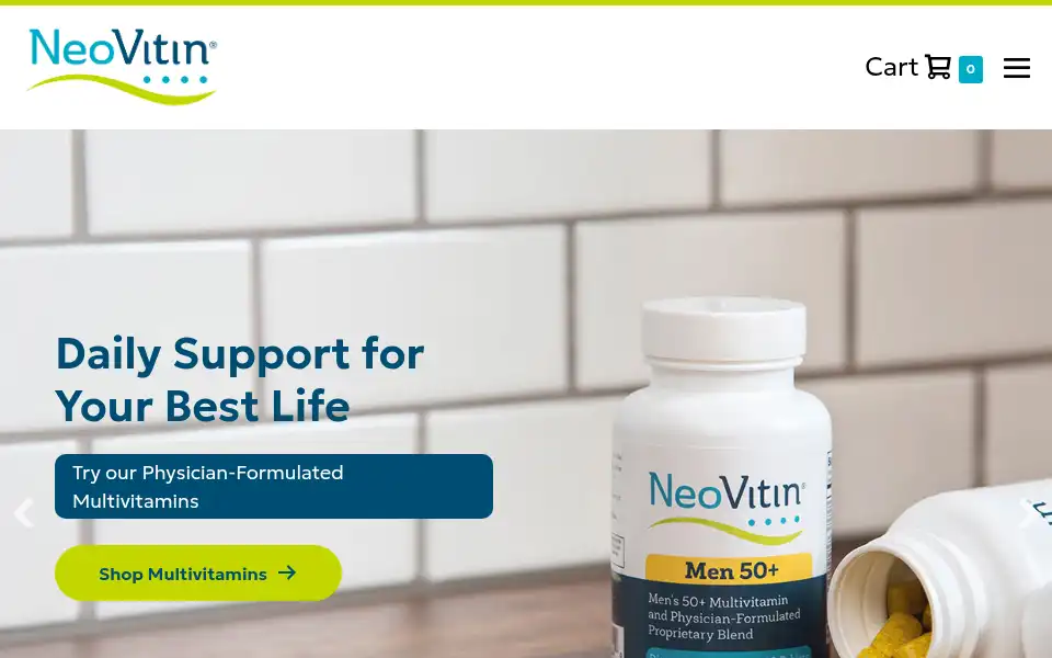 Screenshot of neovitin.com