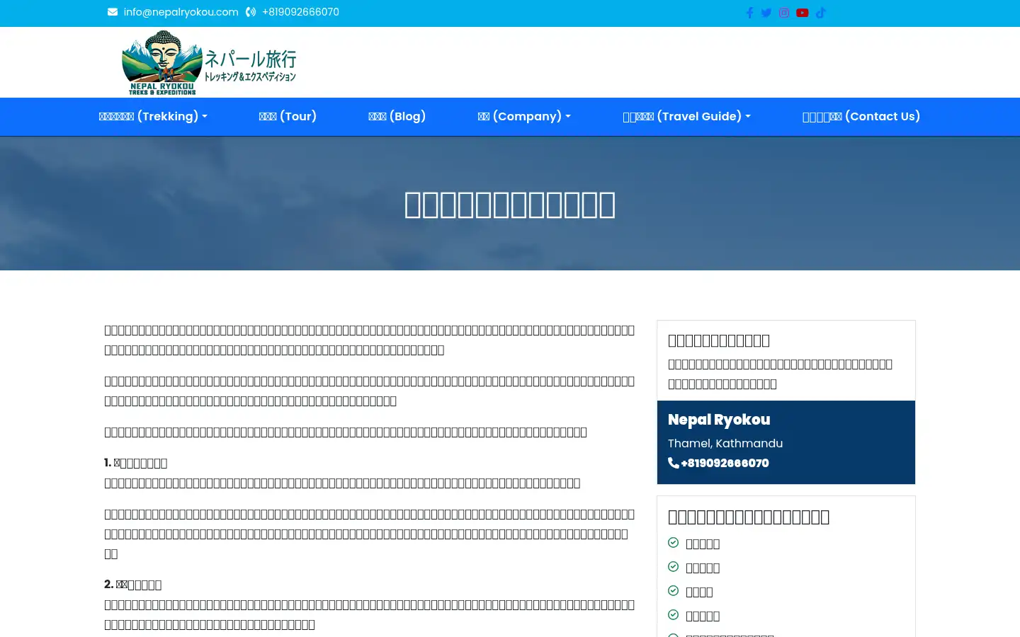 Screenshot of nepalryokou.com