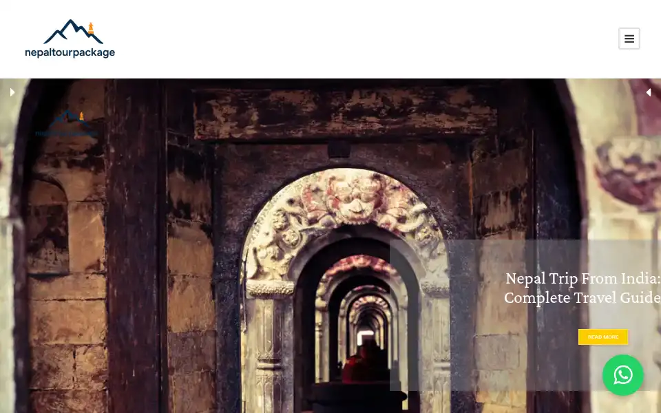 Screenshot of nepaltourpackage.com