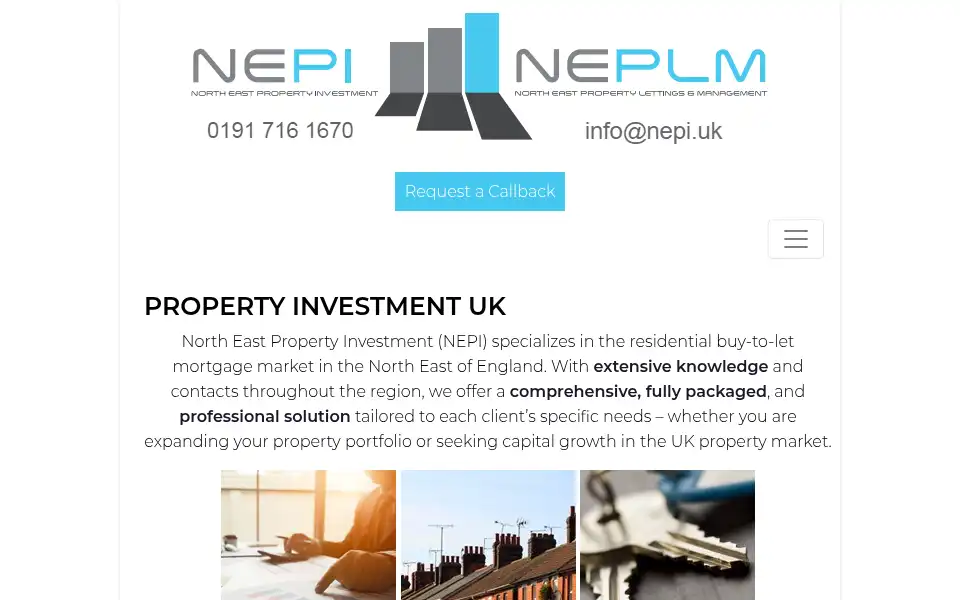 Screenshot of nepi.uk