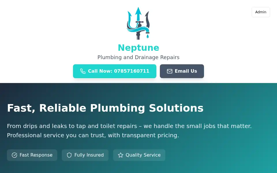 Screenshot of neptunerepairs.com