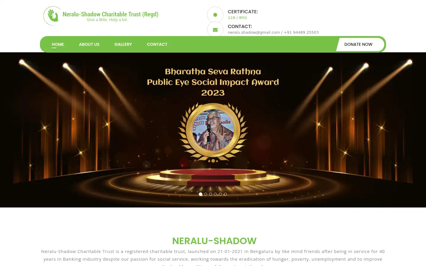 Screenshot of neralushadow.com