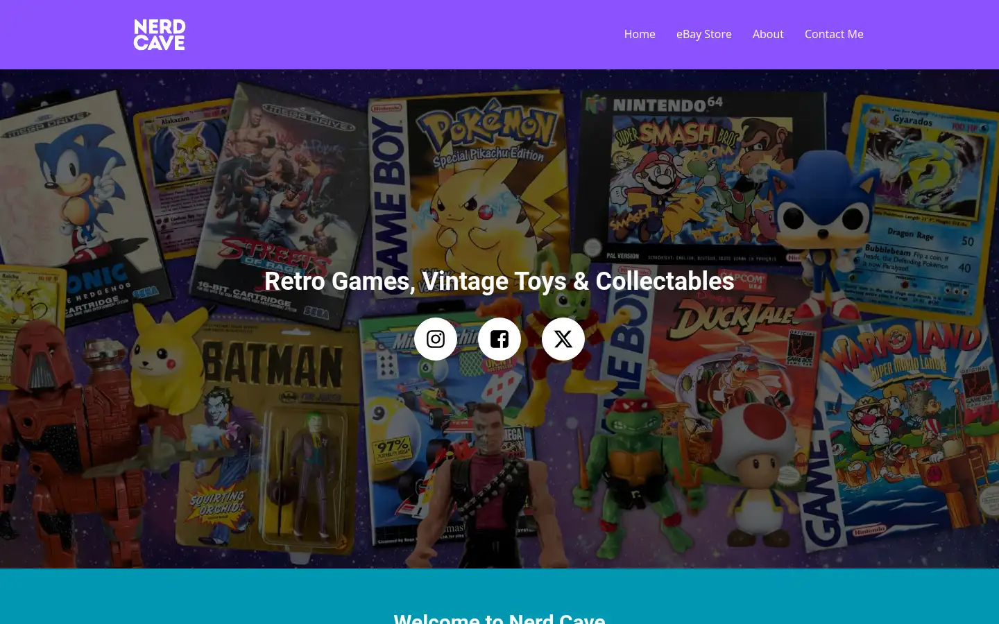 Screenshot of nerdcave.co.uk