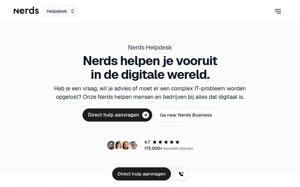Screenshot of nerds.nl