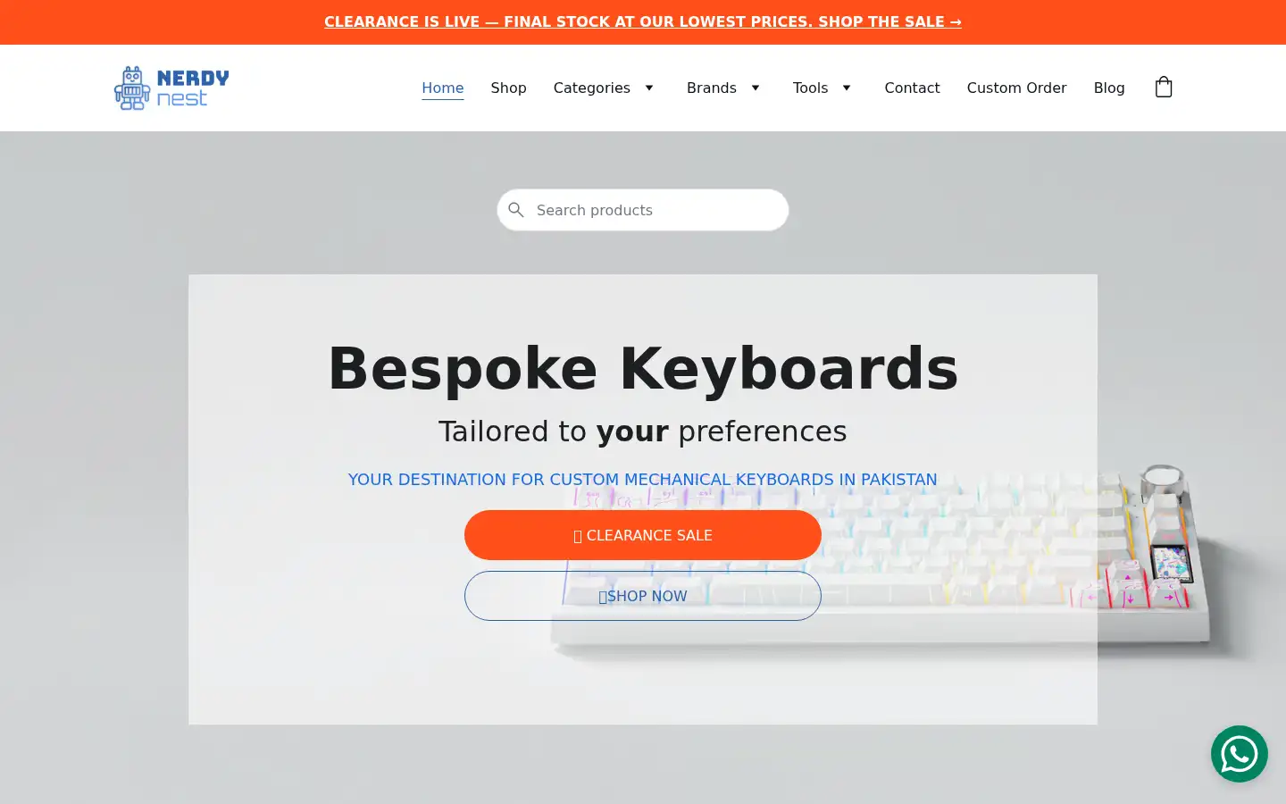 Screenshot of nerdy-nest.com
