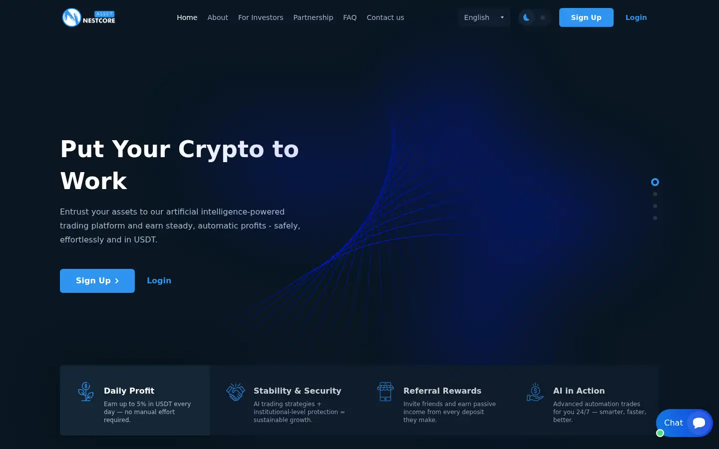 Screenshot of nestcoreasset.com