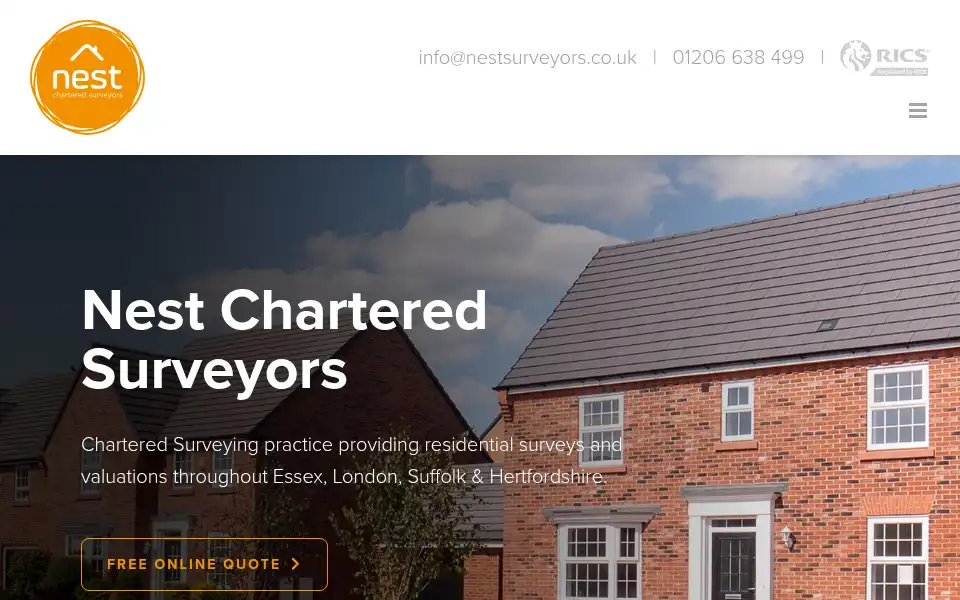 Screenshot of nestsurveyors.co.uk